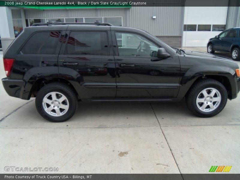 Black / Dark Slate Gray/Light Graystone 2008 Jeep Grand Cherokee Laredo 4x4