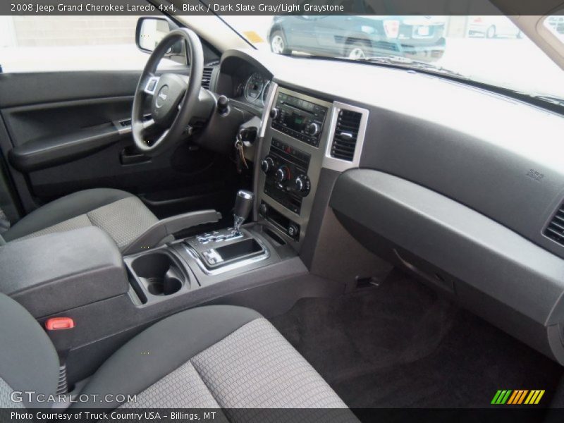 Black / Dark Slate Gray/Light Graystone 2008 Jeep Grand Cherokee Laredo 4x4