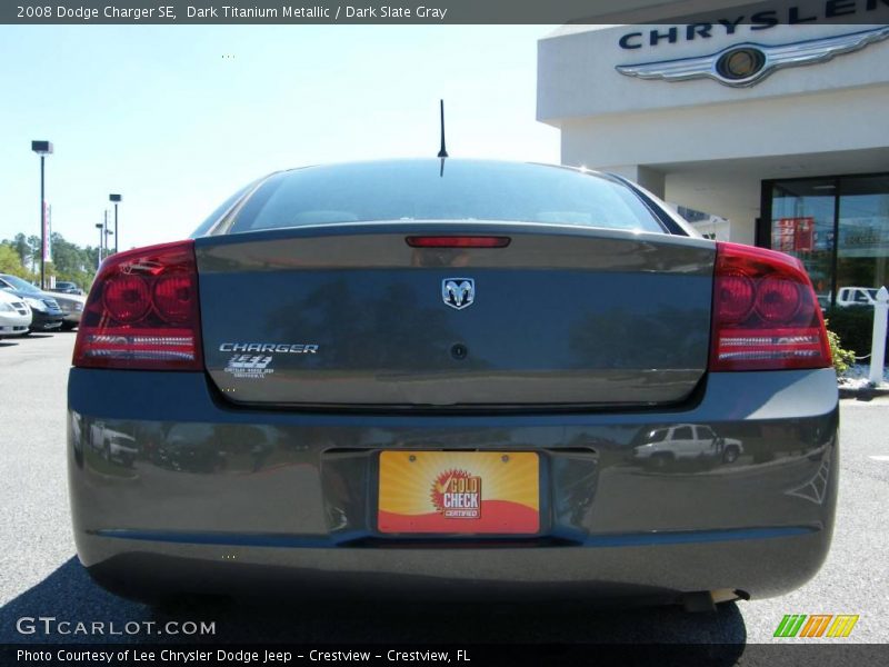 Dark Titanium Metallic / Dark Slate Gray 2008 Dodge Charger SE