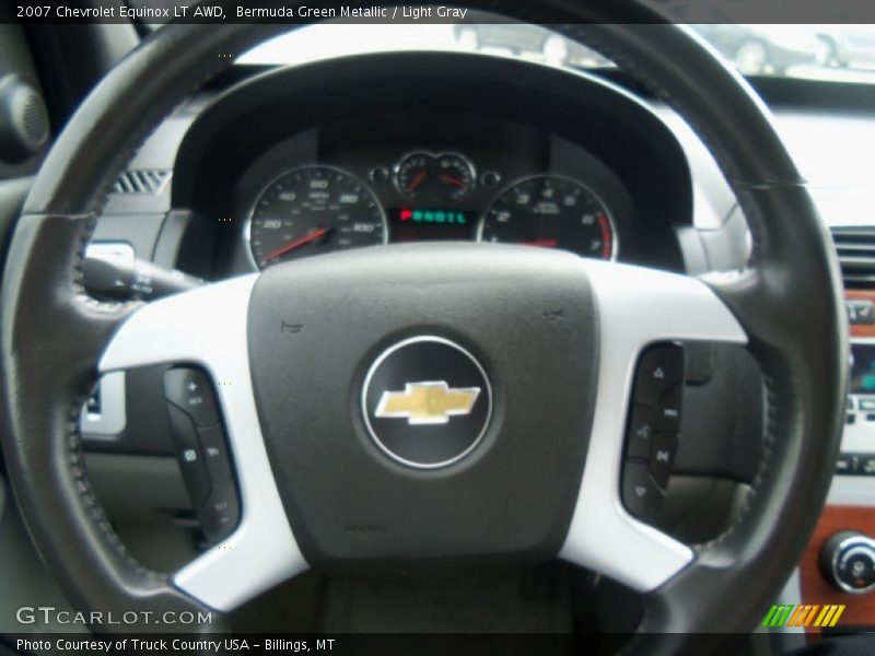 Bermuda Green Metallic / Light Gray 2007 Chevrolet Equinox LT AWD