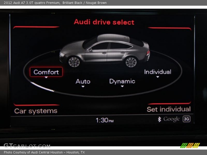 Brilliant Black / Nougat Brown 2012 Audi A7 3.0T quattro Premium
