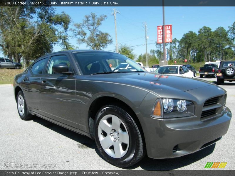 Dark Titanium Metallic / Dark Slate Gray 2008 Dodge Charger SE