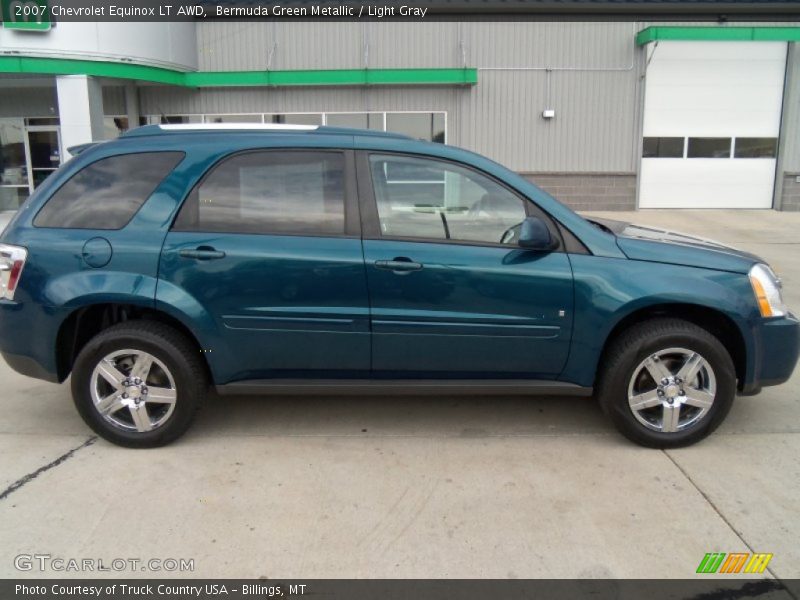 Bermuda Green Metallic / Light Gray 2007 Chevrolet Equinox LT AWD
