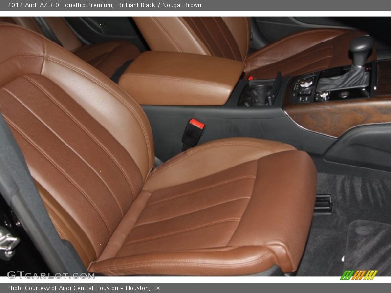 Brilliant Black / Nougat Brown 2012 Audi A7 3.0T quattro Premium