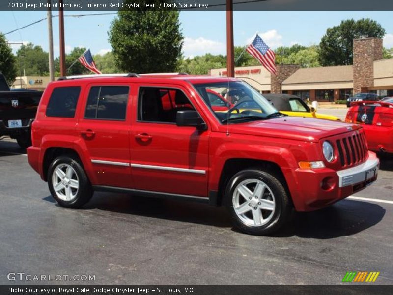 Inferno Red Crystal Pearl / Dark Slate Gray 2010 Jeep Patriot Limited