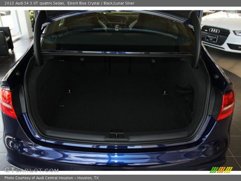 Estoril Blue Crystal / Black/Lunar Silver 2013 Audi S4 3.0T quattro Sedan