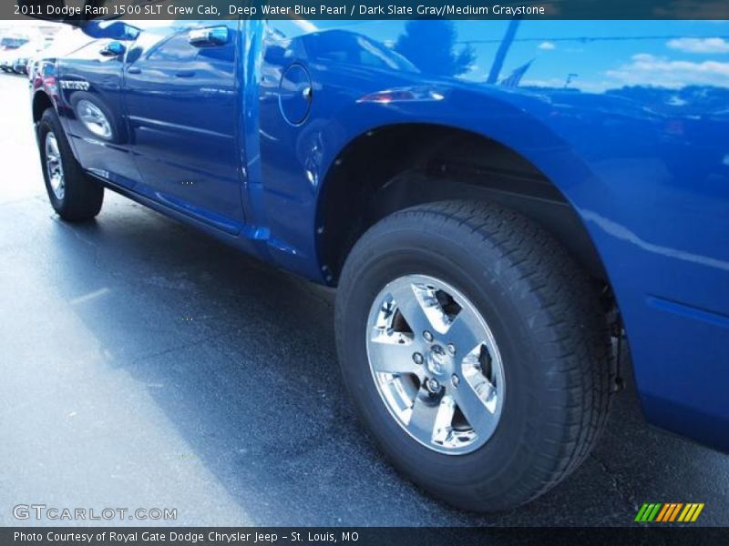 Deep Water Blue Pearl / Dark Slate Gray/Medium Graystone 2011 Dodge Ram 1500 SLT Crew Cab