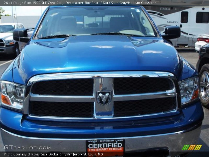 Deep Water Blue Pearl / Dark Slate Gray/Medium Graystone 2011 Dodge Ram 1500 SLT Crew Cab