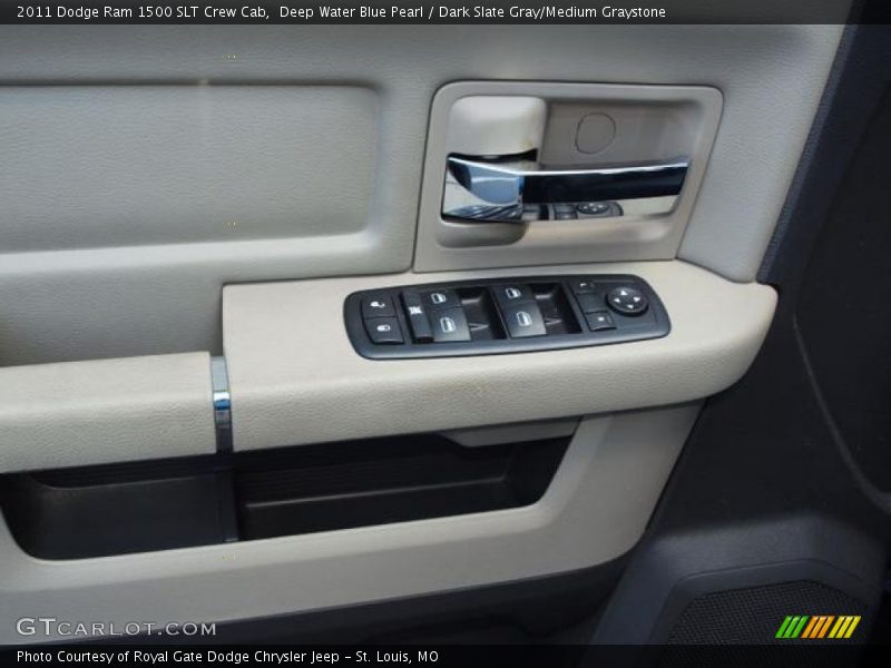 Deep Water Blue Pearl / Dark Slate Gray/Medium Graystone 2011 Dodge Ram 1500 SLT Crew Cab