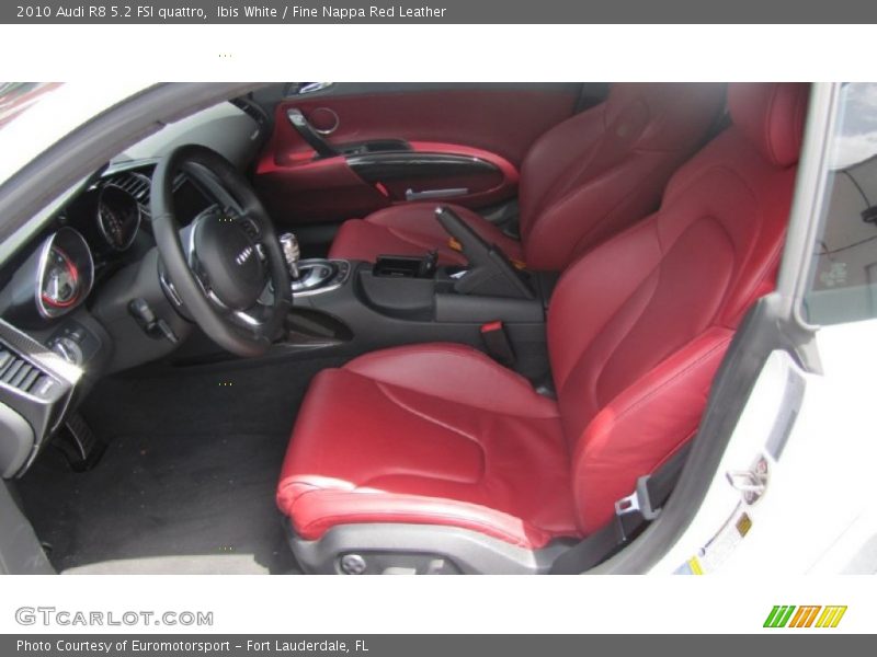  2010 R8 5.2 FSI quattro Fine Nappa Red Leather Interior