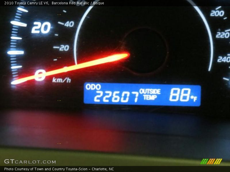 Barcelona Red Metallic / Bisque 2010 Toyota Camry LE V6