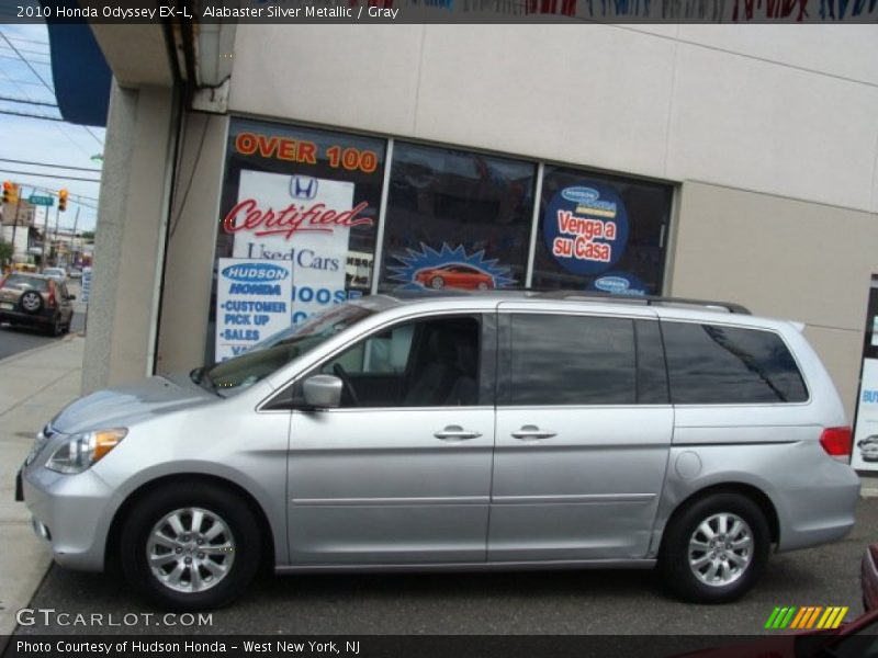 Alabaster Silver Metallic / Gray 2010 Honda Odyssey EX-L