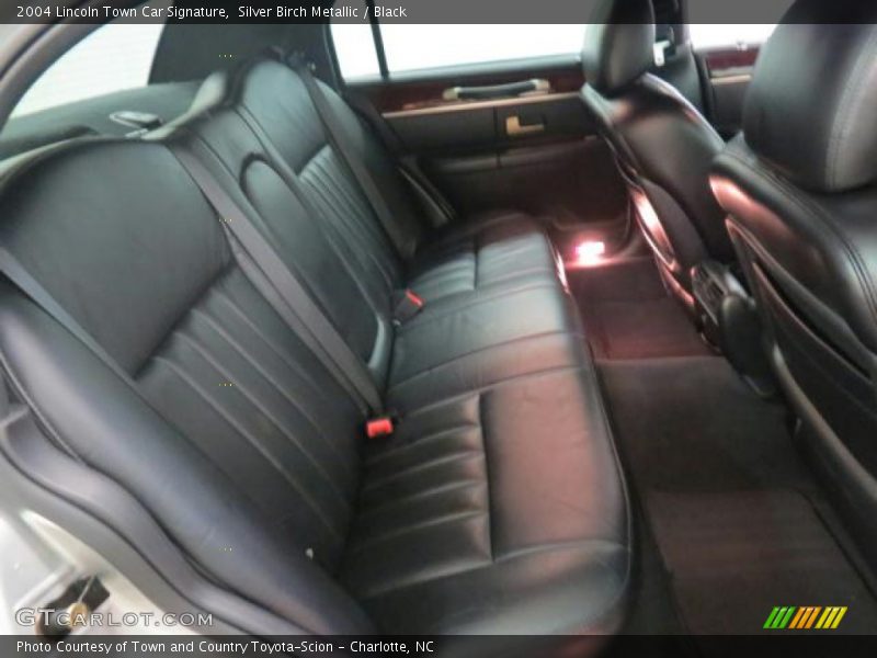 Silver Birch Metallic / Black 2004 Lincoln Town Car Signature