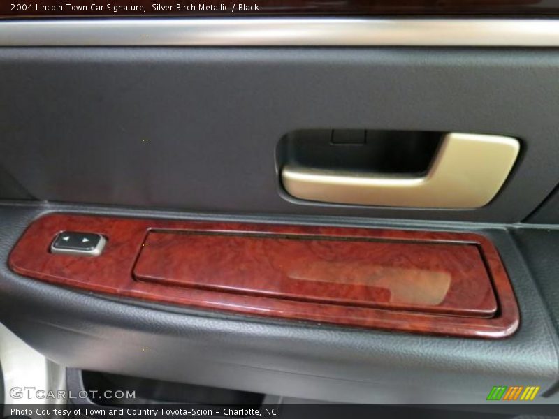 Silver Birch Metallic / Black 2004 Lincoln Town Car Signature