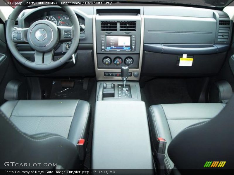 Bright White / Dark Slate Gray 2012 Jeep Liberty Latitude 4x4