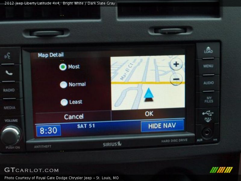 Bright White / Dark Slate Gray 2012 Jeep Liberty Latitude 4x4