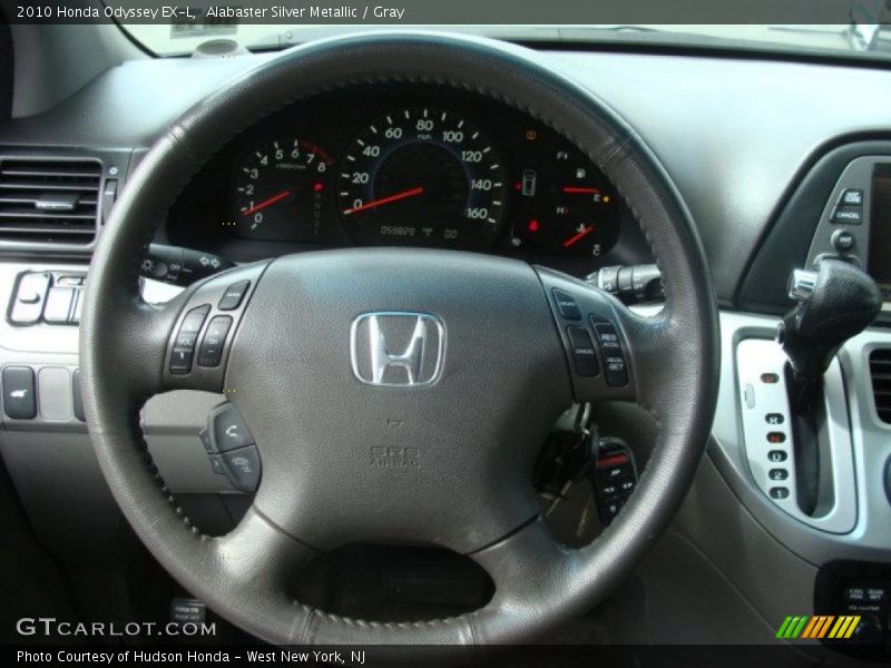 Alabaster Silver Metallic / Gray 2010 Honda Odyssey EX-L