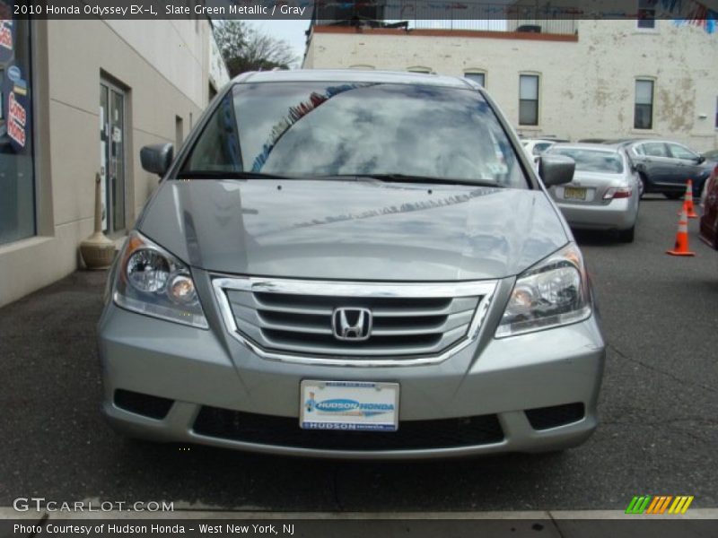 Slate Green Metallic / Gray 2010 Honda Odyssey EX-L