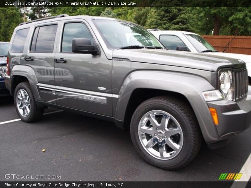Mineral Gray Metallic / Dark Slate Gray 2012 Jeep Liberty Latitude 4x4