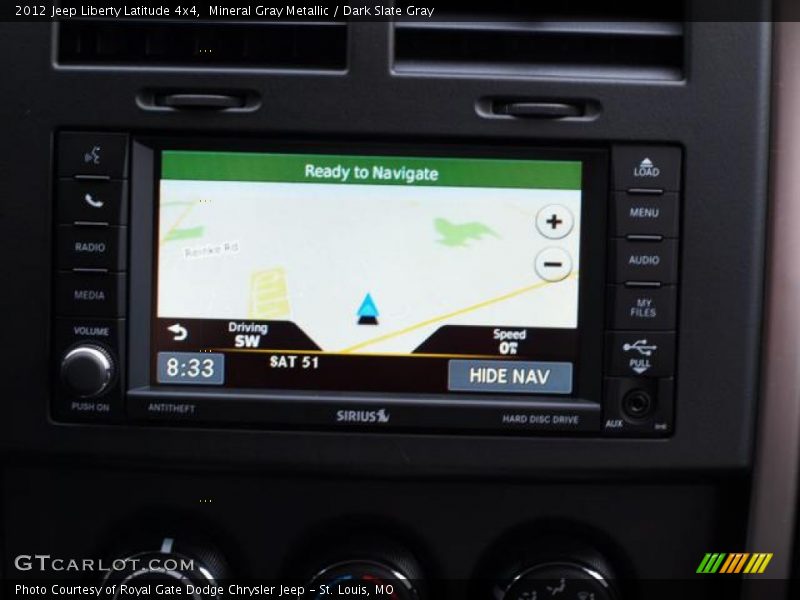 Mineral Gray Metallic / Dark Slate Gray 2012 Jeep Liberty Latitude 4x4