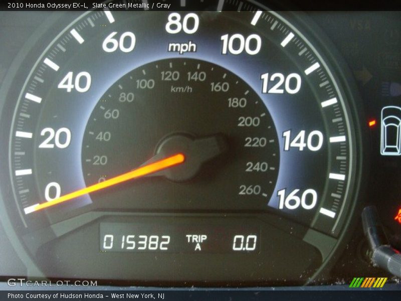 Slate Green Metallic / Gray 2010 Honda Odyssey EX-L