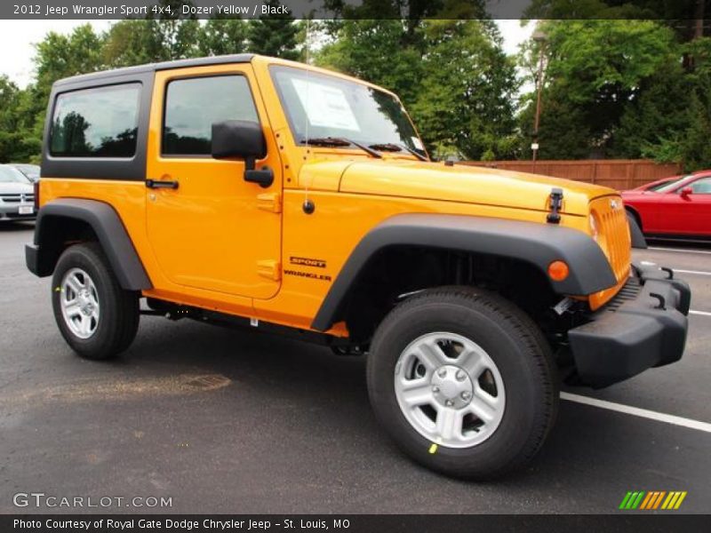 Dozer Yellow / Black 2012 Jeep Wrangler Sport 4x4