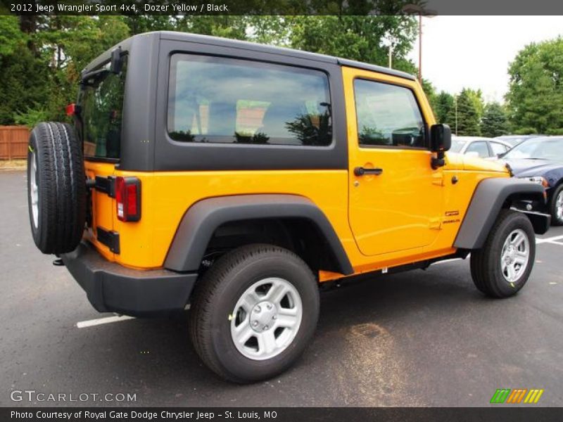 Dozer Yellow / Black 2012 Jeep Wrangler Sport 4x4