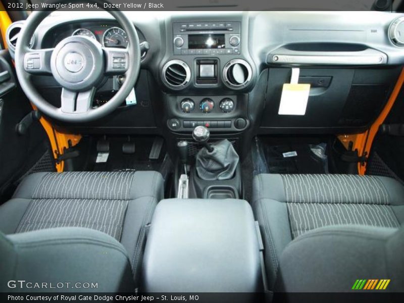 Dozer Yellow / Black 2012 Jeep Wrangler Sport 4x4