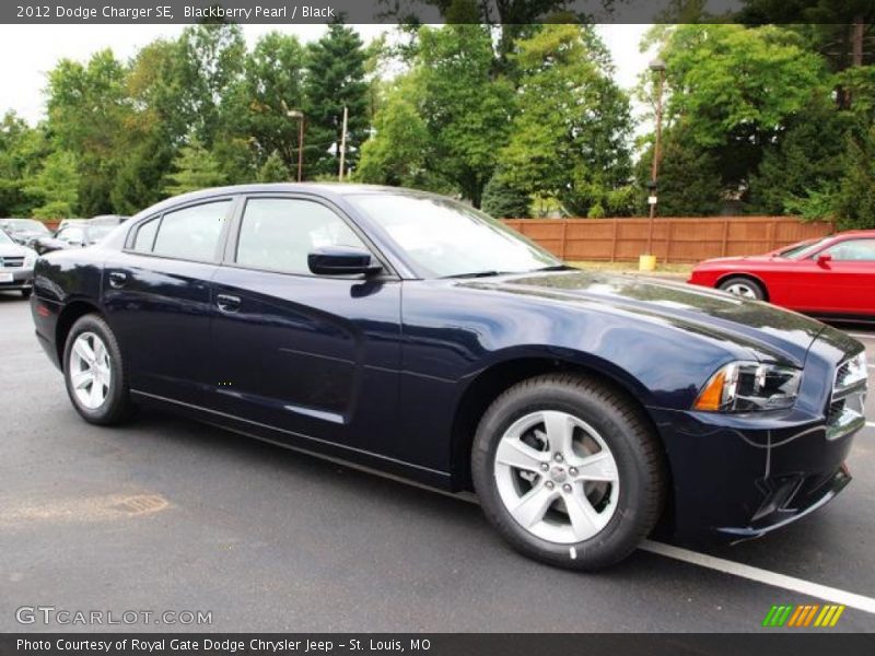 Blackberry Pearl / Black 2012 Dodge Charger SE