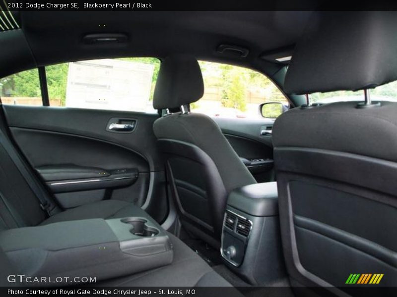 Blackberry Pearl / Black 2012 Dodge Charger SE