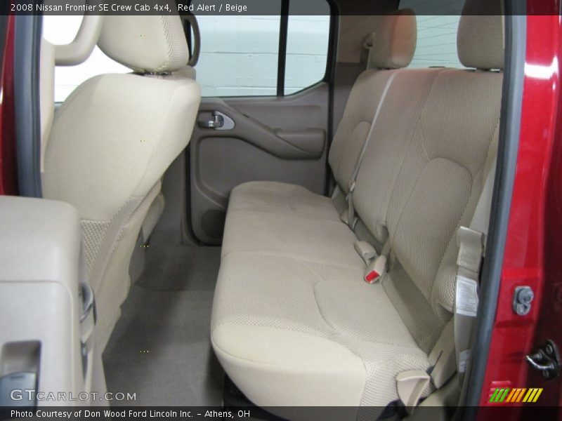 Red Alert / Beige 2008 Nissan Frontier SE Crew Cab 4x4