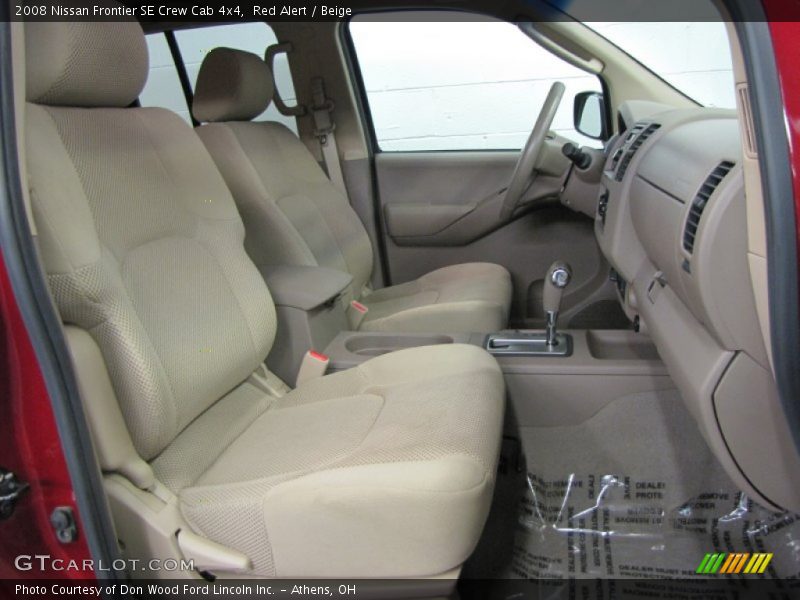 Red Alert / Beige 2008 Nissan Frontier SE Crew Cab 4x4