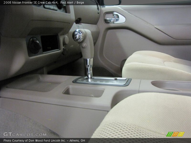 Red Alert / Beige 2008 Nissan Frontier SE Crew Cab 4x4