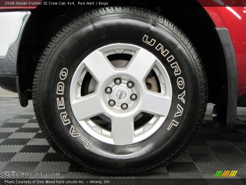 Red Alert / Beige 2008 Nissan Frontier SE Crew Cab 4x4