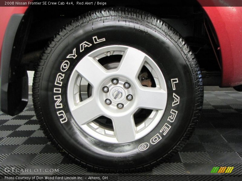 Red Alert / Beige 2008 Nissan Frontier SE Crew Cab 4x4