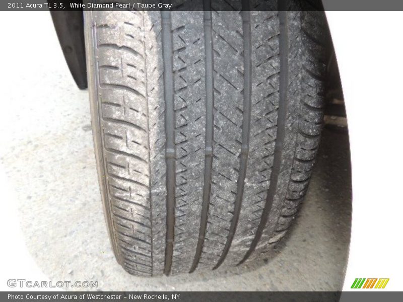 White Diamond Pearl / Taupe Gray 2011 Acura TL 3.5