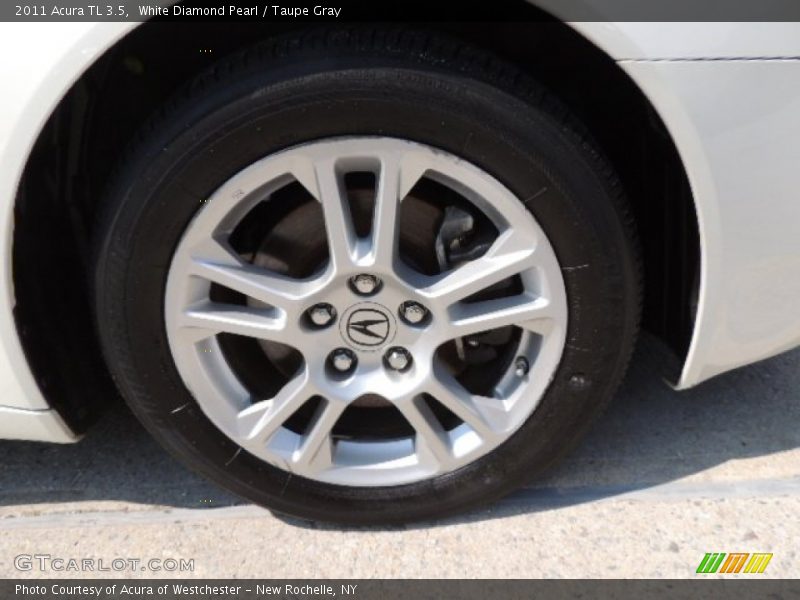 White Diamond Pearl / Taupe Gray 2011 Acura TL 3.5