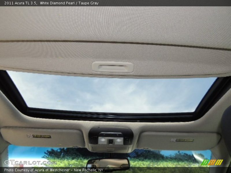 White Diamond Pearl / Taupe Gray 2011 Acura TL 3.5