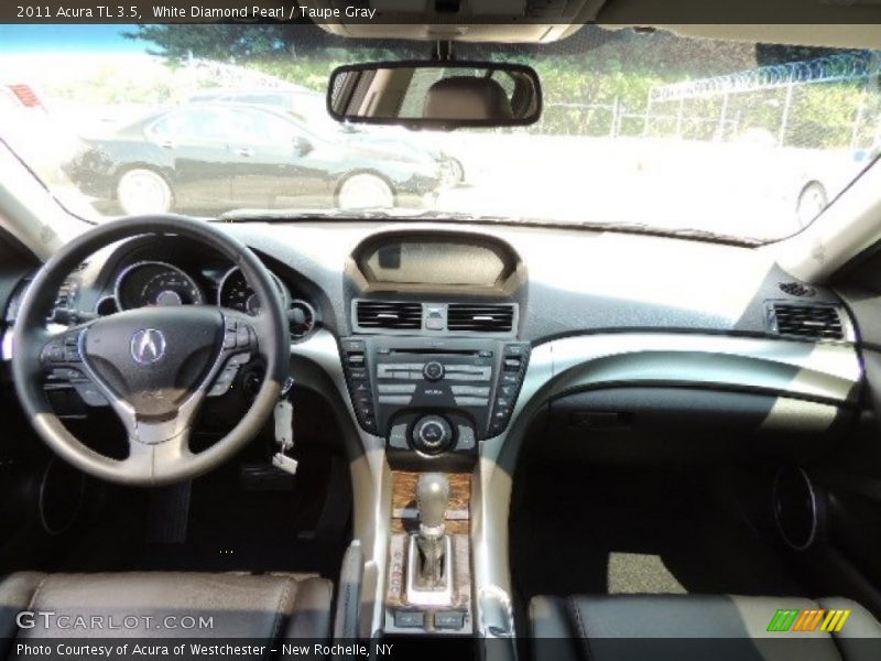 White Diamond Pearl / Taupe Gray 2011 Acura TL 3.5
