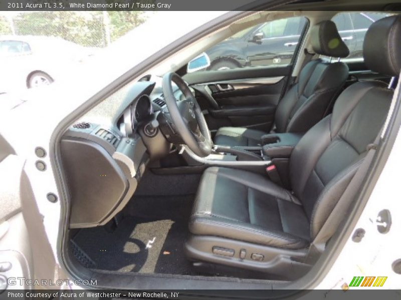 White Diamond Pearl / Taupe Gray 2011 Acura TL 3.5