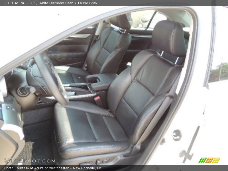 White Diamond Pearl / Taupe Gray 2011 Acura TL 3.5