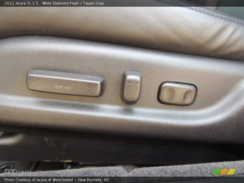 White Diamond Pearl / Taupe Gray 2011 Acura TL 3.5