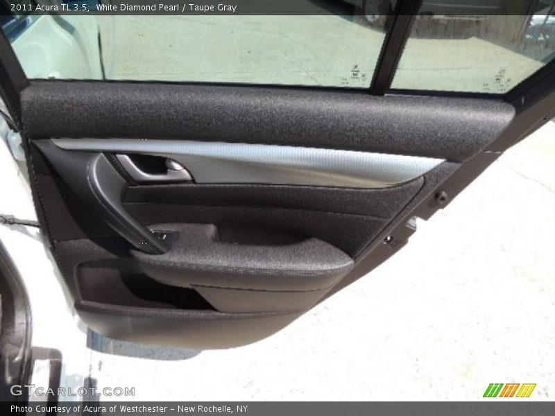 White Diamond Pearl / Taupe Gray 2011 Acura TL 3.5