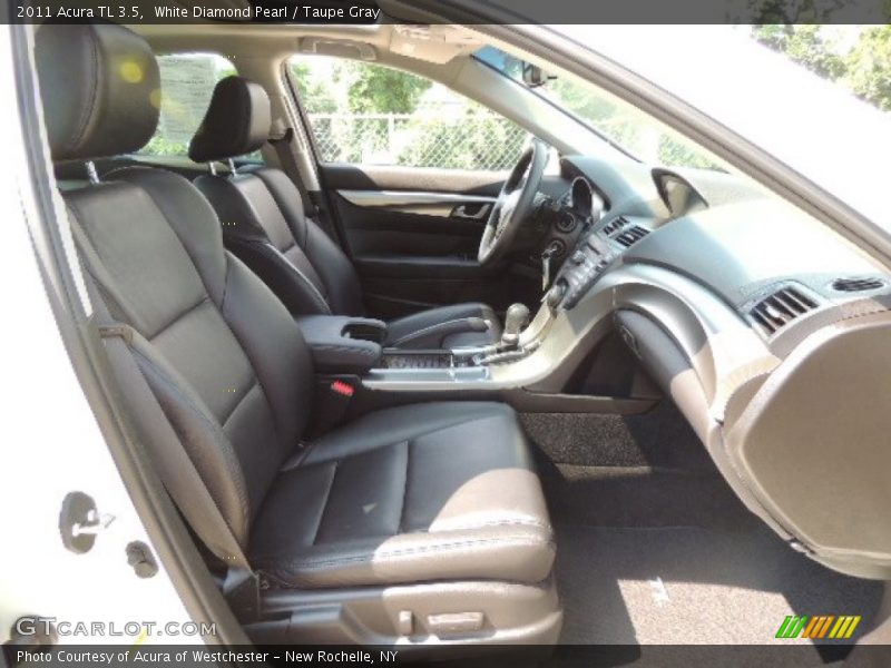 White Diamond Pearl / Taupe Gray 2011 Acura TL 3.5