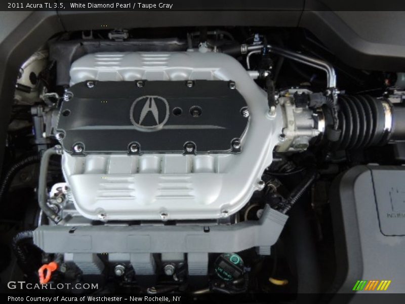White Diamond Pearl / Taupe Gray 2011 Acura TL 3.5