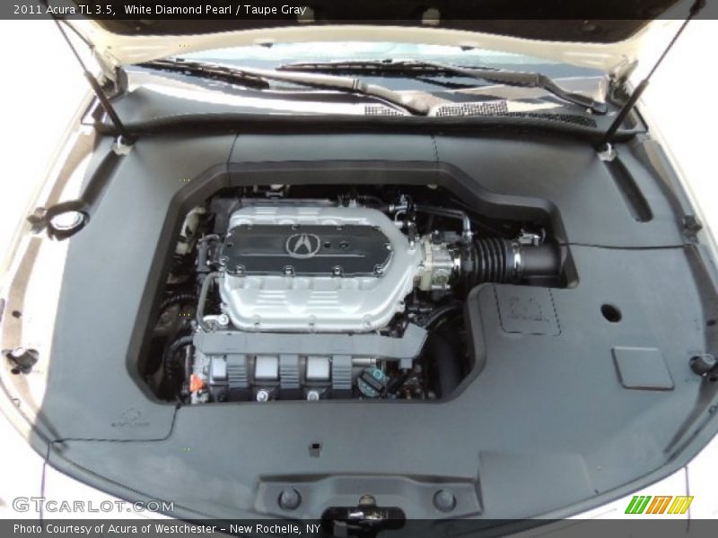 White Diamond Pearl / Taupe Gray 2011 Acura TL 3.5