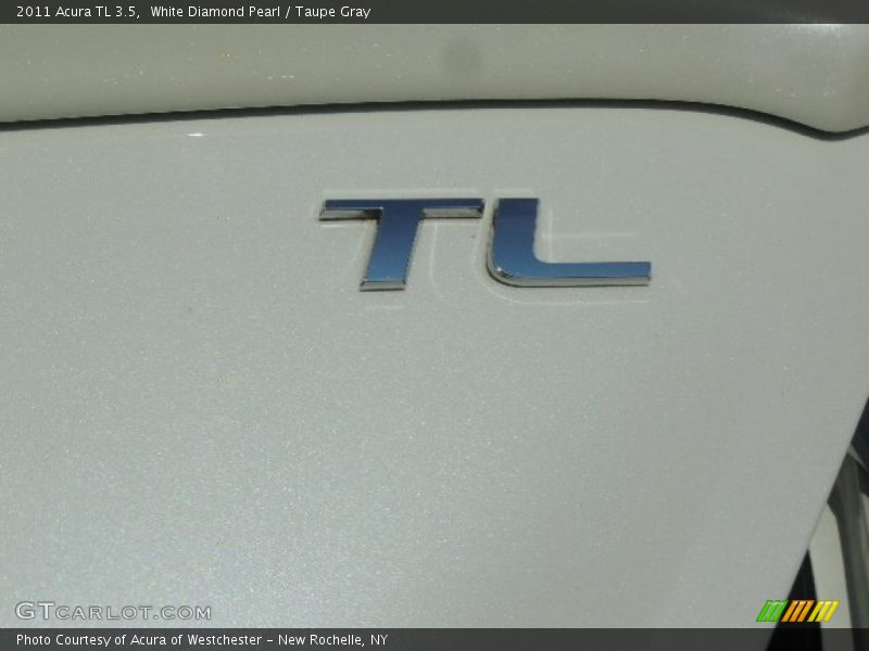 White Diamond Pearl / Taupe Gray 2011 Acura TL 3.5
