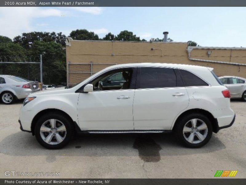 Aspen White Pearl / Parchment 2010 Acura MDX