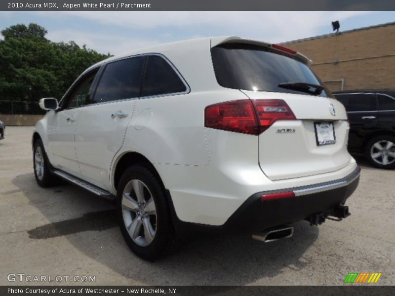 Aspen White Pearl / Parchment 2010 Acura MDX