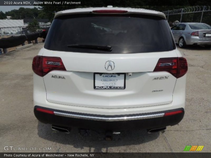 Aspen White Pearl / Parchment 2010 Acura MDX